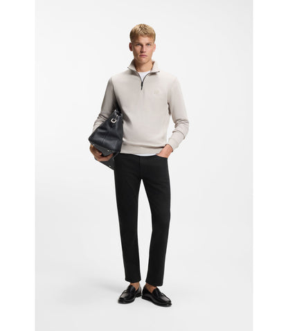 Boss Delaware Slim Fit Jeans In Stay Black Comfort Stretch Denim Black