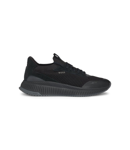 Boss Ttnm Evo Trainers With Knitted Uppers Black Black