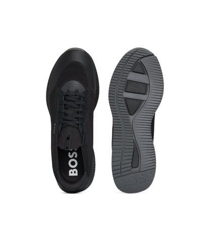 Boss Ttnm Evo Trainers With Knitted Uppers Black Black