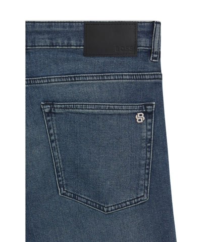Boss Delaware Slim Fit Jeans In Blue Comfort Stretch Denim Blue