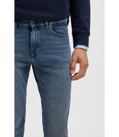Boss Delaware Slim Fit Jeans In Blue Comfort Stretch Denim Blue