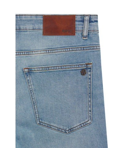 Boss Delaware Slim Fit Jeans In Blue Comfort Stretch Denim Blue