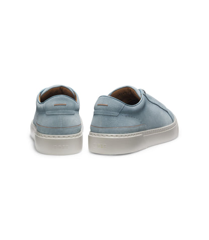 Boss Gary Trainers In Suede Light Blue Light Blue
