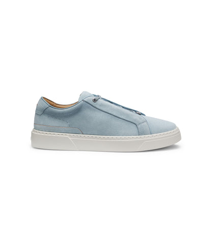 Boss Gary Trainers In Suede Light Blue Light Blue