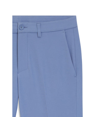 Boss Slim Fit Pants In Water Repellent Stretch Fabric Light Blue