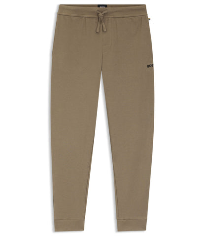 Boss Waffle Structure Pyjama Bottoms In A Cotton Blend Light Brown
