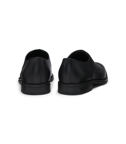Boss Italian Made Leather Derby Shoes Black Black