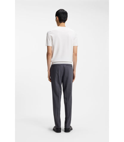 Hugo Knit Sweater In A Regular Fit White
