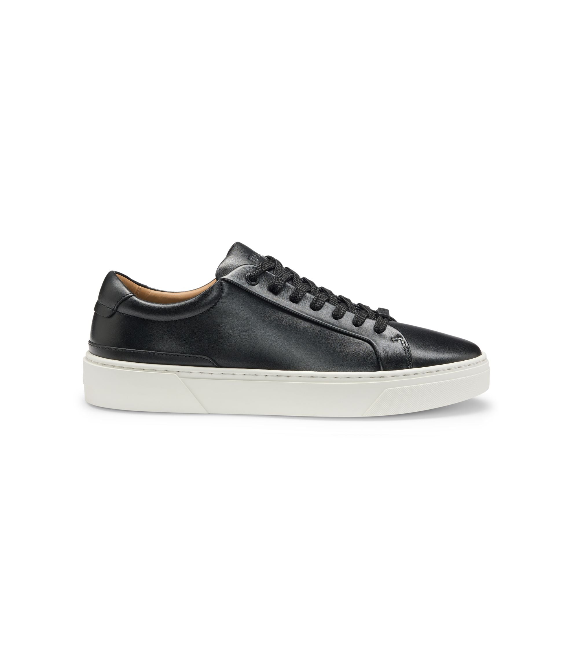 Boss Gary Sneakers With Leather Uppers Black Black