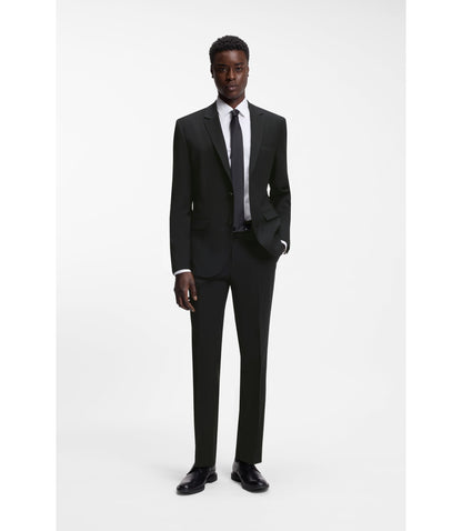 Hugo Extra Slim Fit Jacket In A Wool Blend Black
