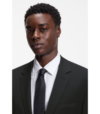 Hugo Extra Slim Fit Jacket In A Wool Blend Black