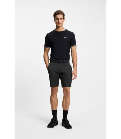Boss Easy Iron Shorts With Water Repellent Finish Black