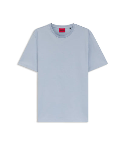 Hugo Slim Fit T Shirt With Mercerised Cotton Purple