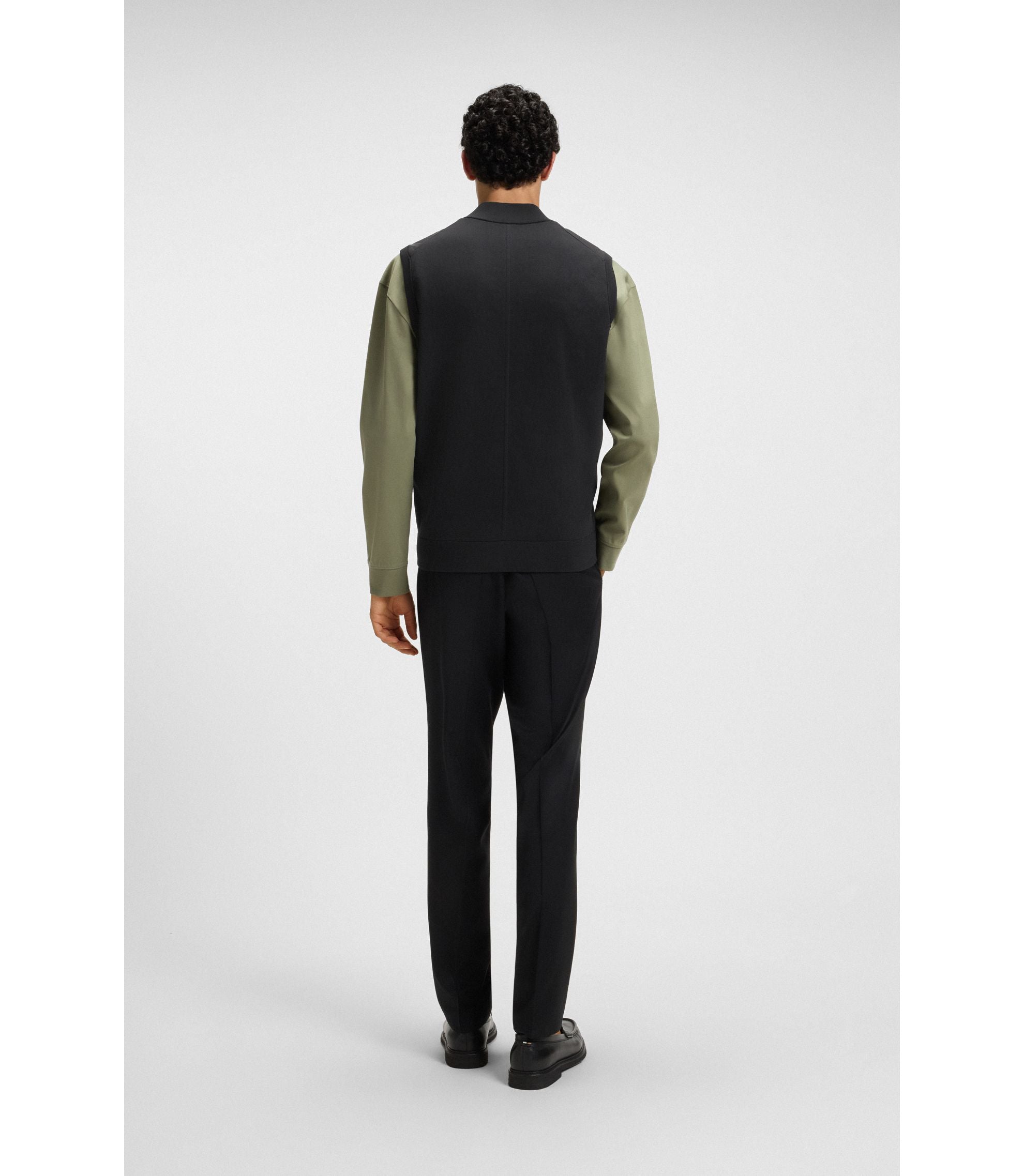 Boss Weather Protection Gilet In A Regular Fit Black