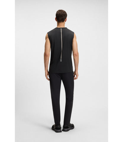 Boss Active Quick Dry Tank Top With Contrast Logo Black