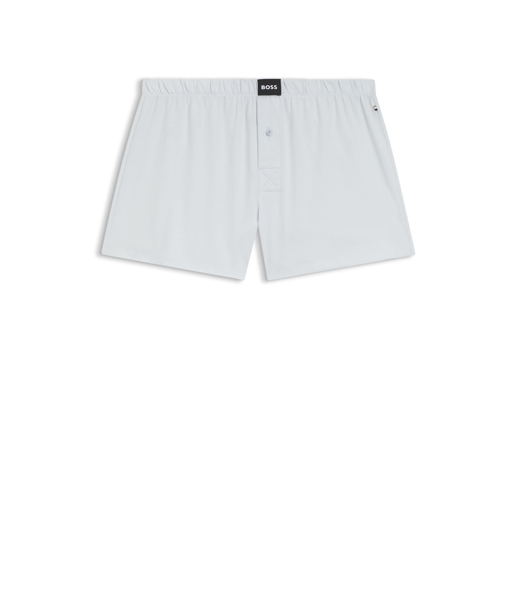 Boss Two Pack Of Boxer Shorts In Stretch Cotton Patterned