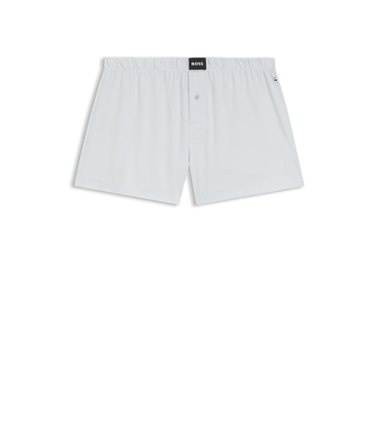 Boss Two Pack Of Boxer Shorts In Stretch Cotton Patterned