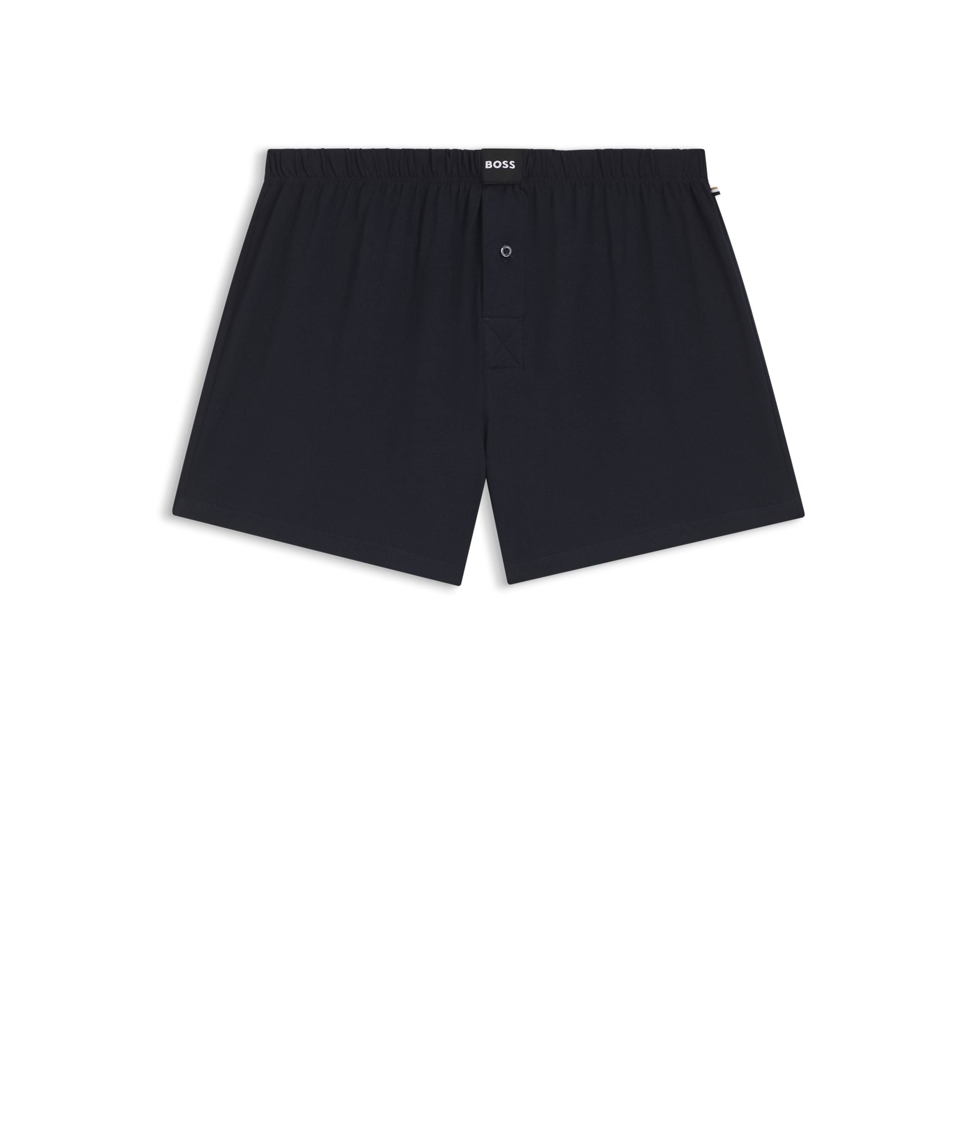Boss Two Pack Of Boxer Shorts In Stretch Cotton Patterned