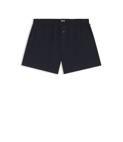 Boss Two Pack Of Boxer Shorts In Stretch Cotton Patterned