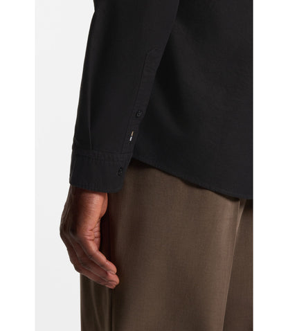 Boss Slim Fit Shirt In Oxford Cotton Black