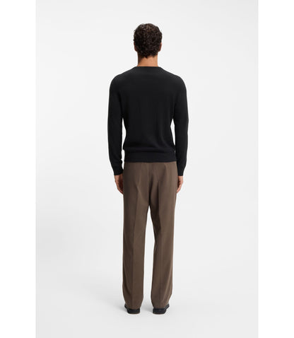 Boss Cashmere Sweater In A Regular Fit Black