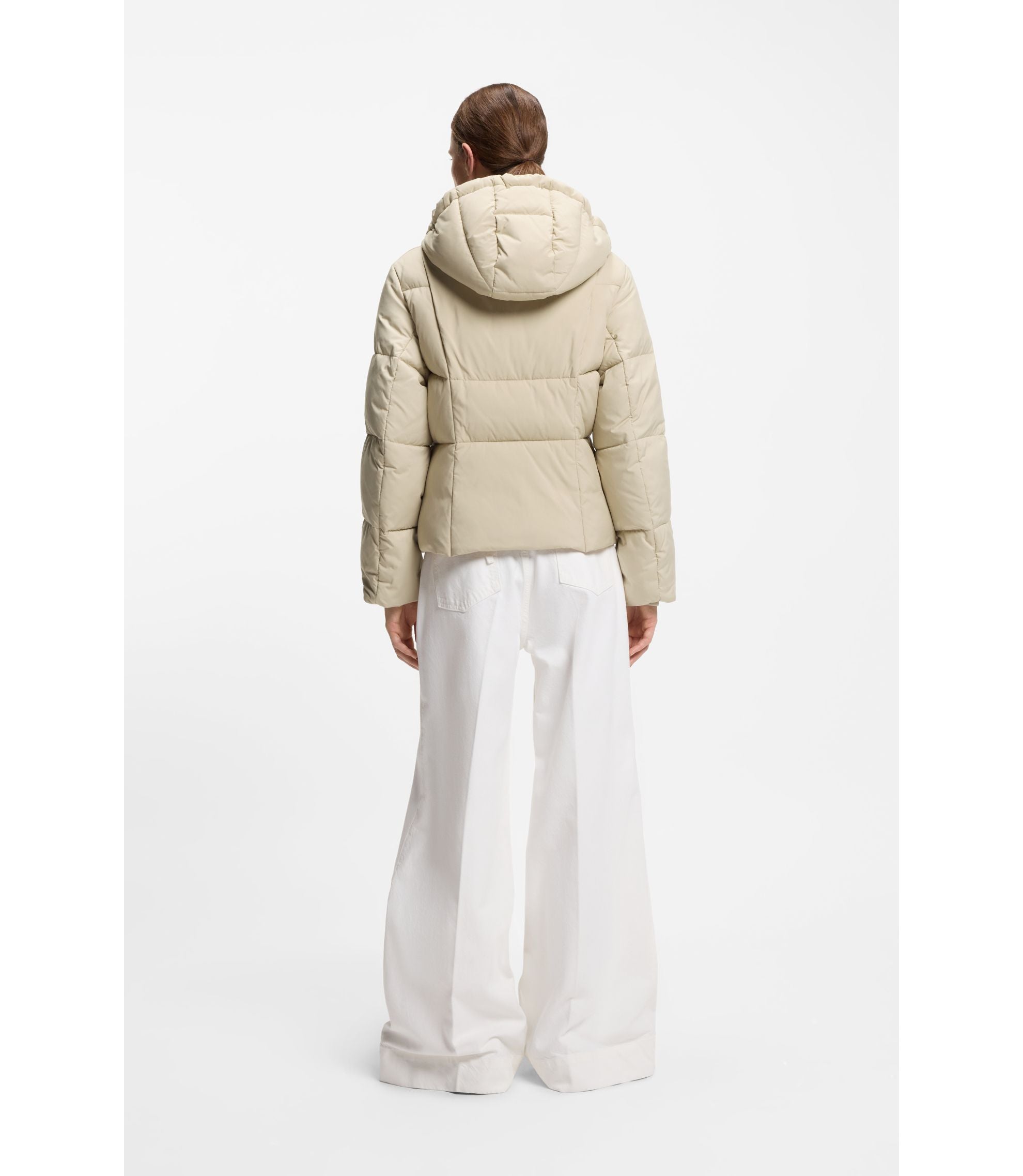 Boss Piping Detail Jacket With Padding Light Beige Women's