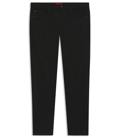 Hugo Black Extra Slim Fit Jeans In Satin Touch Denim Black