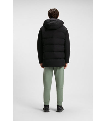 Boss Water Repellent Parka Jacket With Down Filling Black