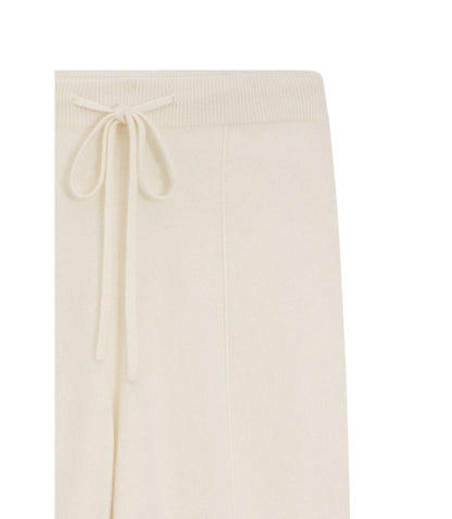 Boss Tapered Fit Track Pants In Cashmere White Women's