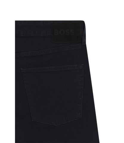 Boss Blue Slim Fit Jeans In Comfort Stretch Denim Dark Blue