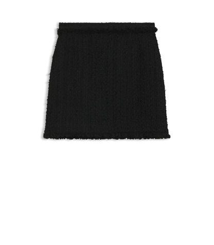 Boss Mini Skirt In Velvet Tweed Patterned Women's