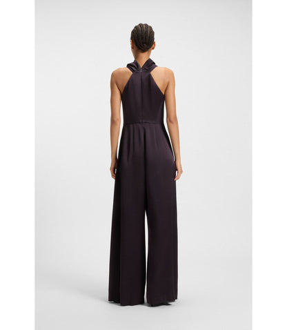 Boss Sabl Jumpsuit With Draped Neckline Light Purple Women's