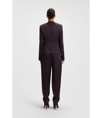 Boss Regular Fit Tuxedo Blazer With Shawl Lapels Light Purple Women's