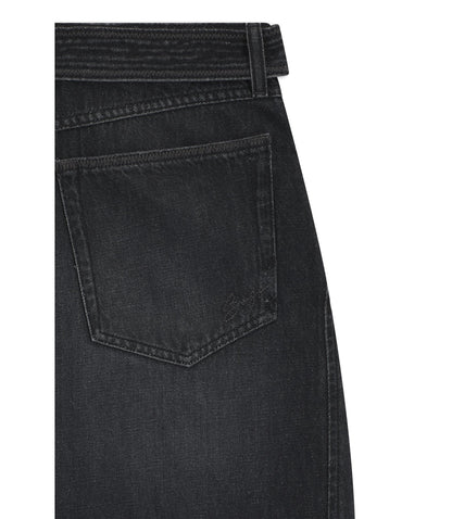 Boss Black Balloon Leg Jeans In Rigid Denim Black Women's