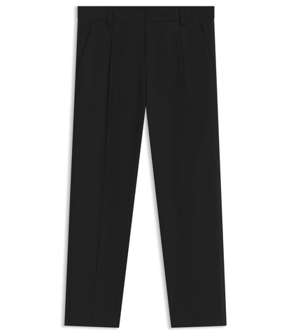 Hugo Modern Fit Trousers In Stretch Dobby Black
