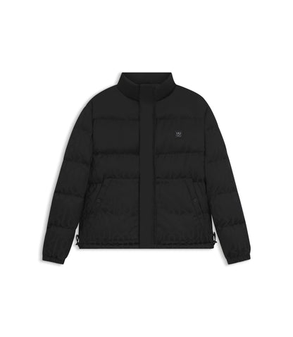 Hugo Jacquard Pattern Jacket With Water Repellent Finish Black