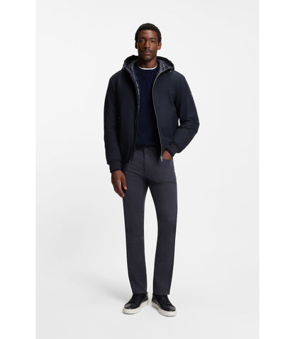 Boss Performance Flannel Jacket With Down Filling Dark Blue
