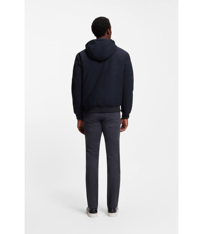 Boss Performance Flannel Jacket With Down Filling Dark Blue