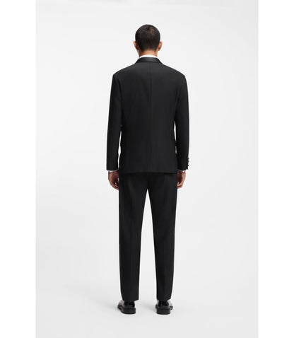 Hugo Modern Fit Tuxedo Jacket With Shawl Lapels Black