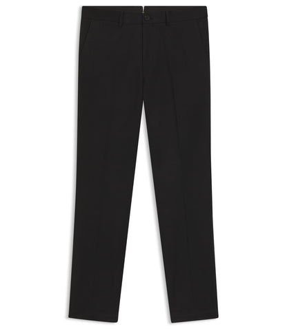 Boss Slim Fit Pants In Cotton Cashmere And Stretch Black