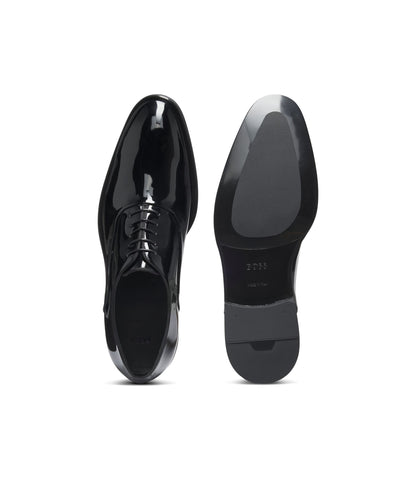 Boss Oxford Shoes In Patent Leather Black Black
