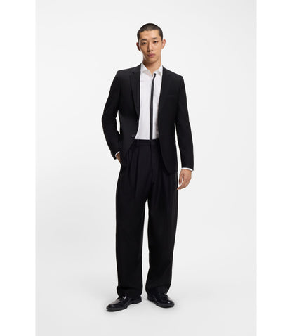 Hugo Easy Iron Slim Fit Shirt In Cotton Poplin White