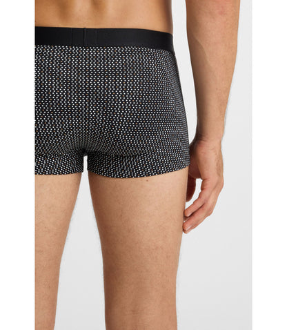 Boss Three Pack Of Stretch Cotton Trunks With Logos Light Beige