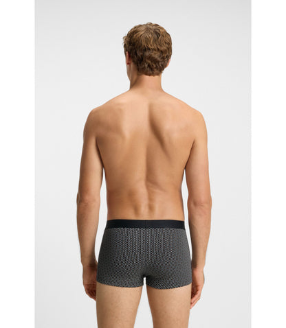 Boss Three Pack Of Stretch Cotton Trunks With Logos Light Beige
