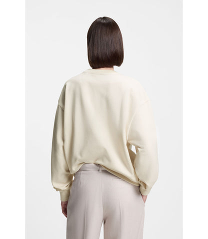 Boss X Steiff All Gender Sweatshirt In A Cotton Blend White
