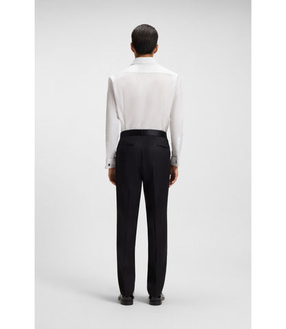 Boss Wrinkle Resistant Slim Fit Shirt In Oxford Cotton White