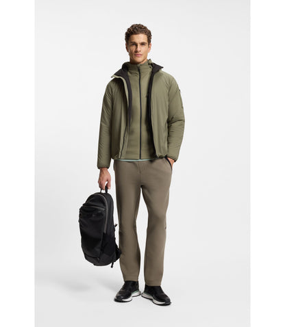 Boss Adjustable Hem Jacket With Water Repellent Finish Khaki