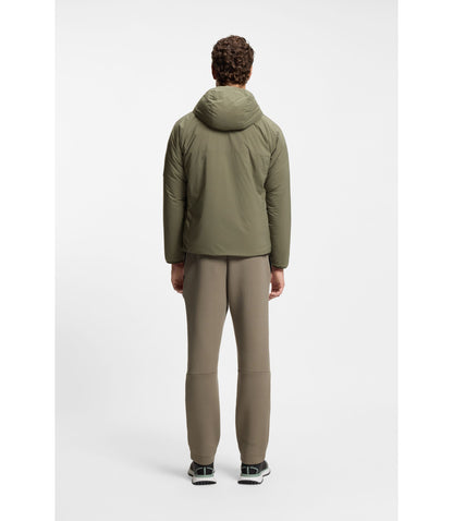 Boss Adjustable Hem Jacket With Water Repellent Finish Khaki