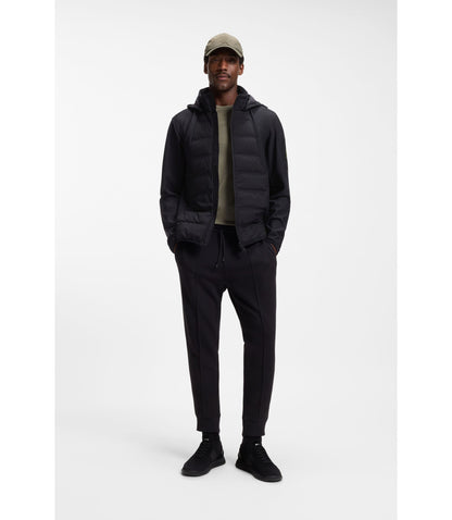 Boss Down Filled Jacket With Water Repellent Finish Black