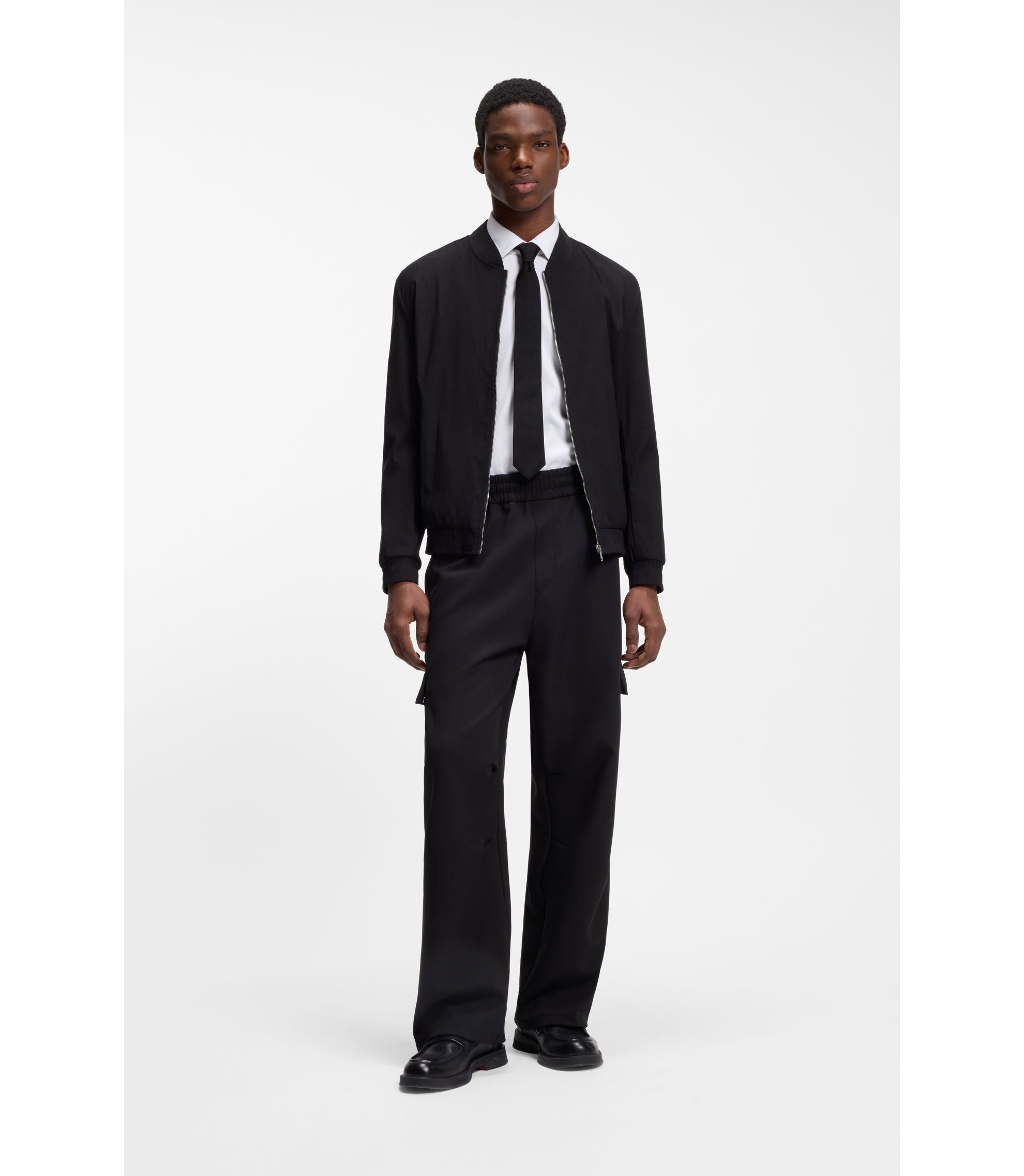 Hugo Slim Fit Shirt In Stretch Twill White